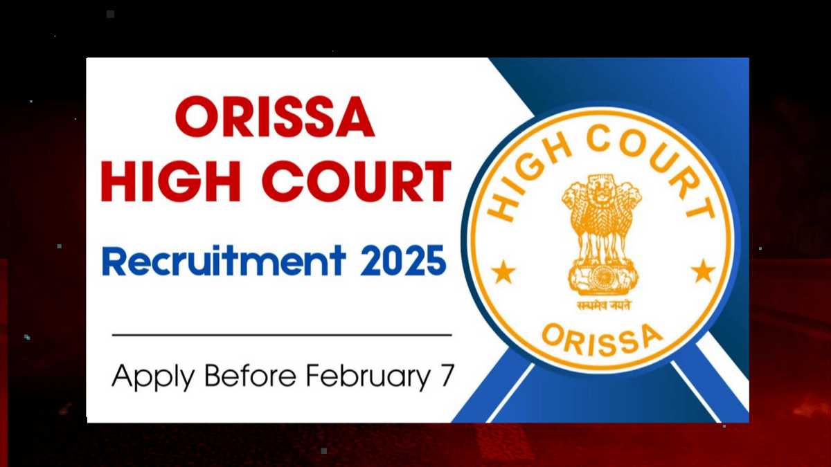 Orissa High Court Law Researcher Recruitment 2025