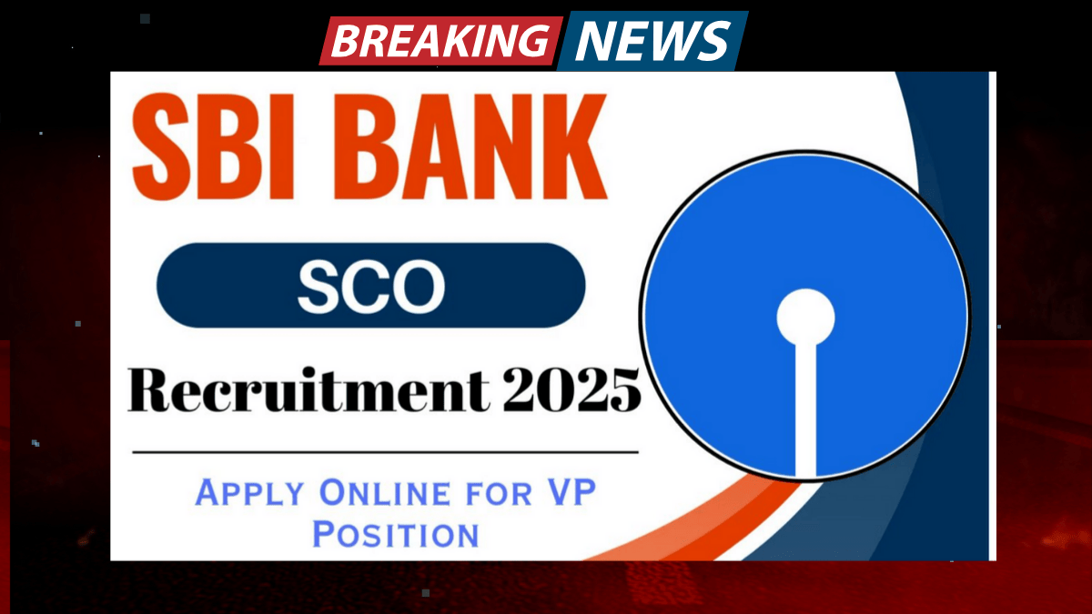 SBI Bank SCO Recruitment 2025