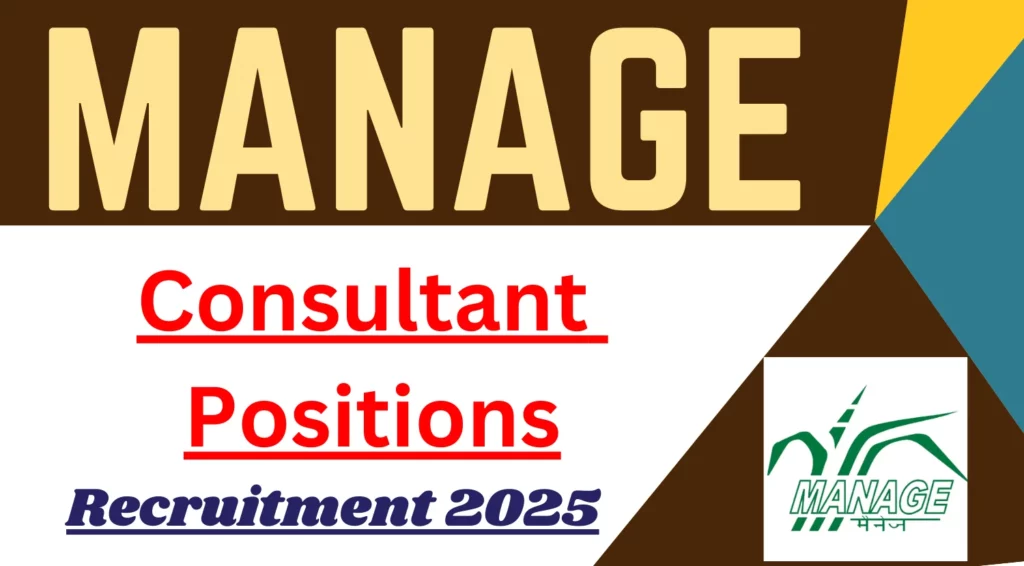 MANAGE Consultant Recruitment 2025