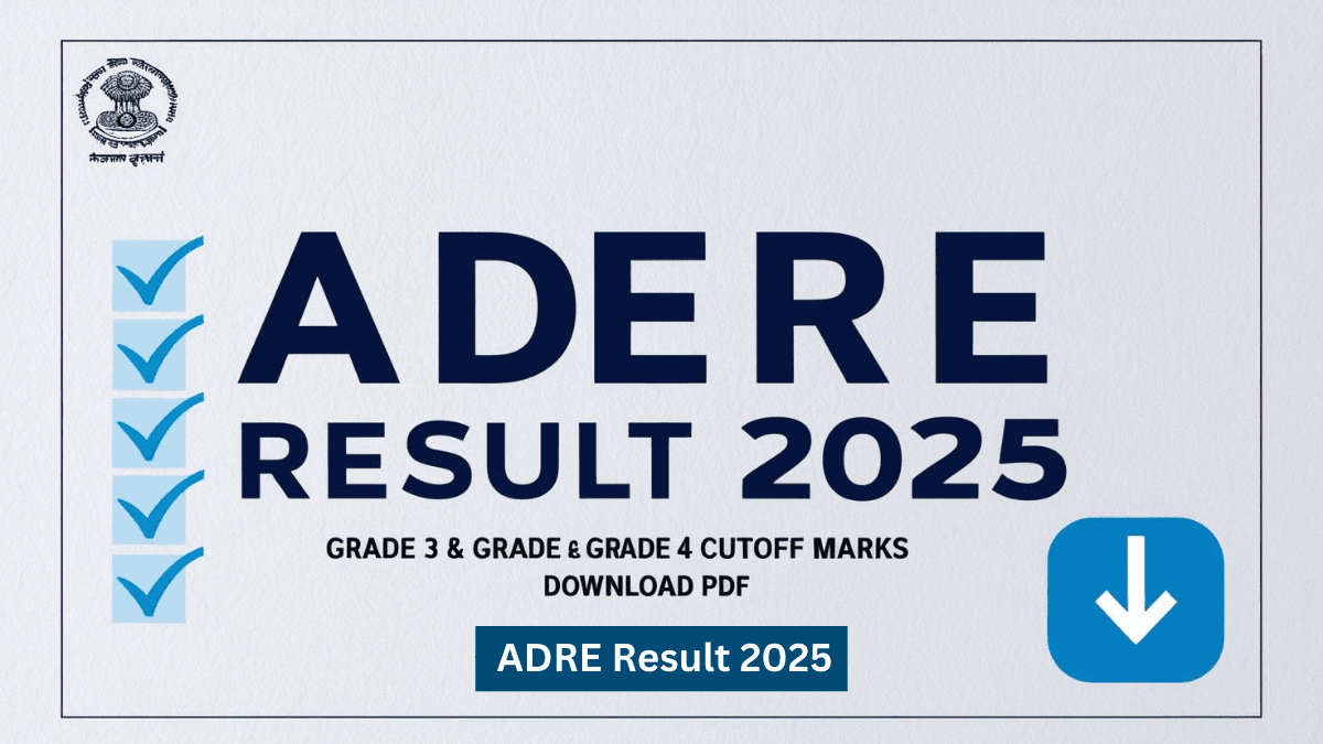 ADRE Result Cutoff Marks 2025 for Grade 3 and Grade 4