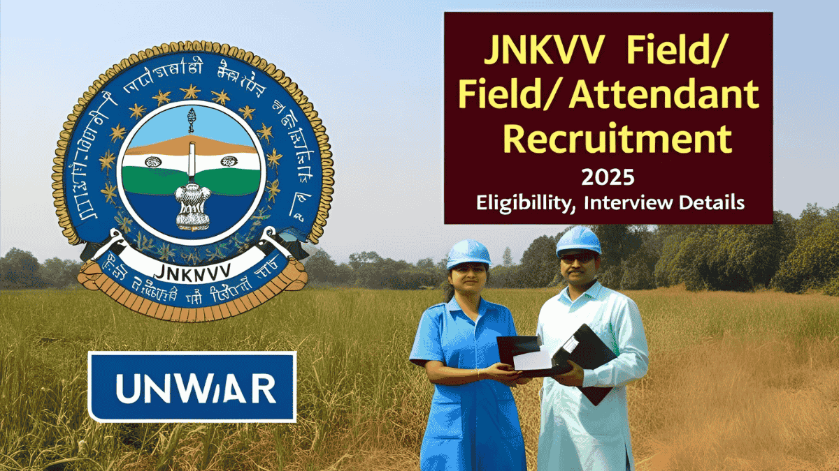 JNKVV Field/Lab Attendant Recruitment 2025