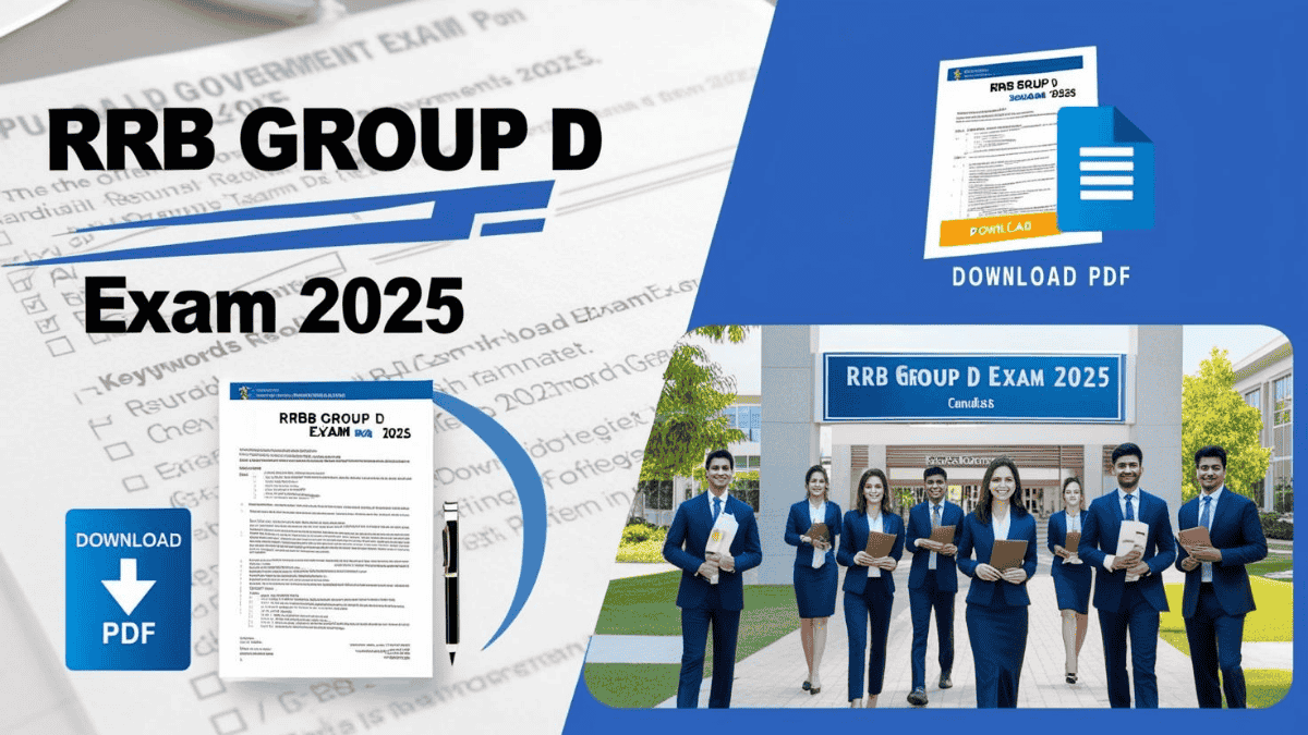 RRB Group D Exam Date 2025 Announced